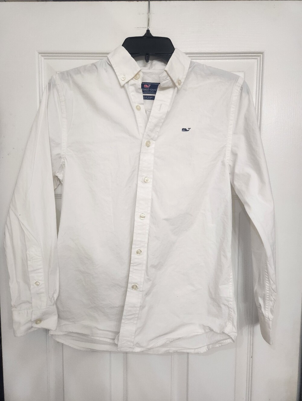 Vineyard Vines Boys 12-14 White Whale Shirt Button Down
